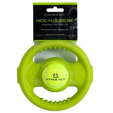 Hyper Pet Hide and Squeak Wheel Dog Toy Interactive Play - Durable Squeaky Dog