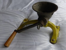 Vintage SPONG & Co Ltd Meat Grinder Mincer Yellow No 301