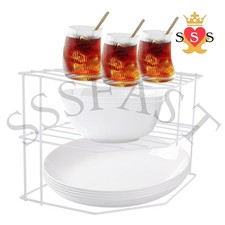 Corner Plate Rack, 3 Tier
