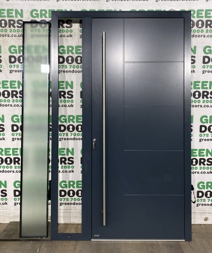 Front door with sidelight - front,