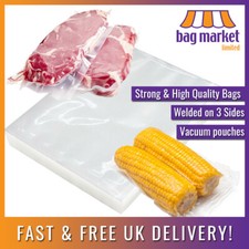 Stronghold Quality Vacuum Seal Pack Pouches - Food Bags, Butcher, Storage, Meat