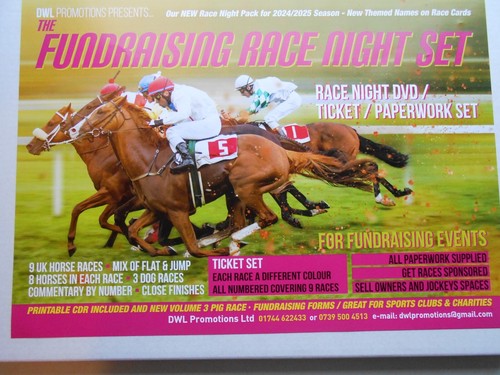 Race night fundraising set - night,