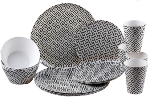 16pc dinner set melamine - 16pc,