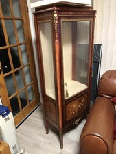 Vintage French vitrine display cabinet