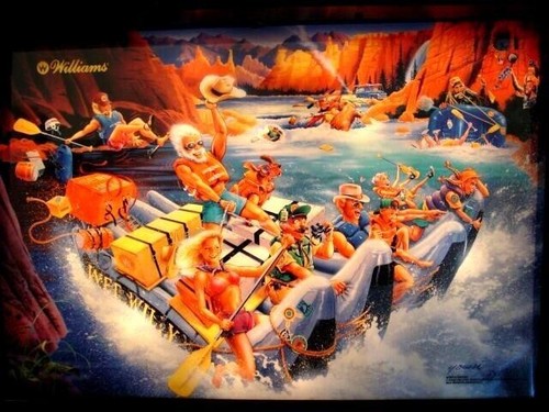 Whitewater pinball rubber - whitewater,