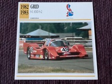 GRID S-1 and S-2,  1982/83,  Competition Class Car,  G.B.,Collectors Card