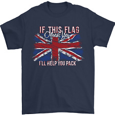 If This Flag Offends You Union Jack Britain Mens T-Shirt 100% Cotton