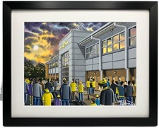 Burton. Framed Albion Football Club F.C Stadium Wall Art Print 14" x 11" Frame