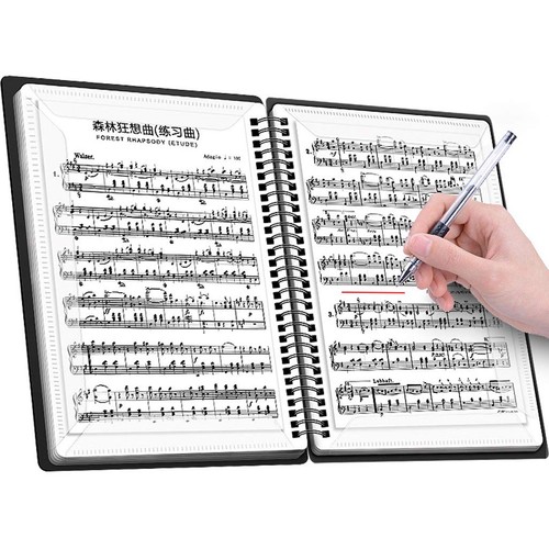 Music file folder 60pages - file, a4