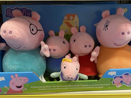 Peppa pig pack family plush - pig,