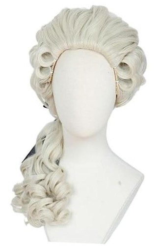 18th century curly wig - century,