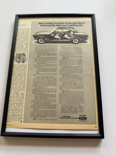 Framed vintage 1972 mk3 - vintage, ford