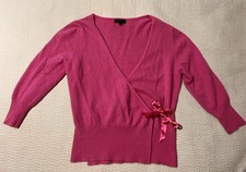 A Wear Pink Cardigan Wool Angora Blend Size UKL
