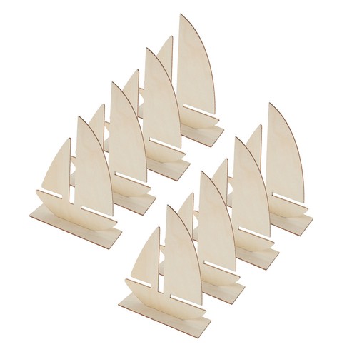 8pcs wooden sailboat kit - sailboat,