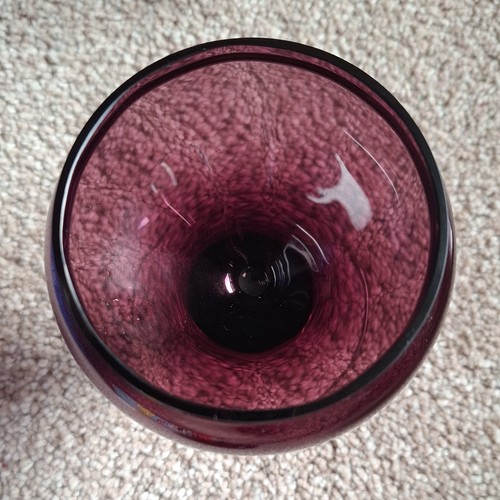 Vintage empoli glass purple - vintage,