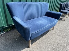 Warings “Cocktail” 2-seater Upholstered Blue Sofa (Cafe / Pub / Restaurant)