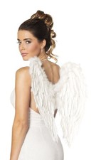 Adult White Feather Angel Wings – Women’s Fairy or Devil Fancy Dress Accessory