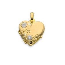 9ct Yellow & White Gold Flower