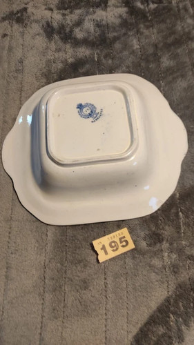 Vintage ceramic square handled - square,