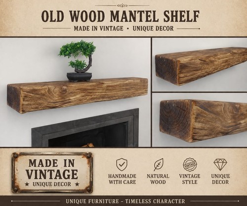 Wall chunky fireplace beam - chunky, 4x6