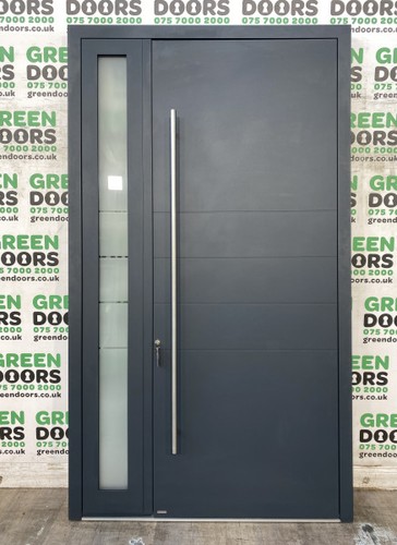 Front door with sidelight - front,