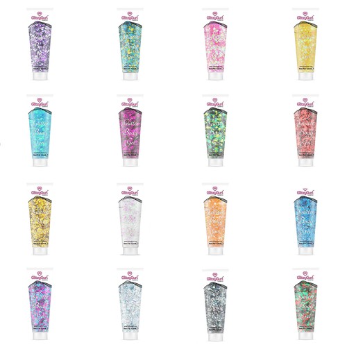 Chunky glitter gel face - chunky,