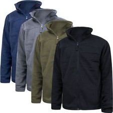 Mens Anti Pill Plain Fleece