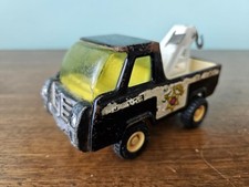 1980s Vintage Buddy L Tin Toy  Police Break Down Wrecker Truck made in Japan