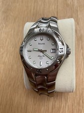 Bulova Men's Marine Star Stainless Steel With Spare Lugs And Book.