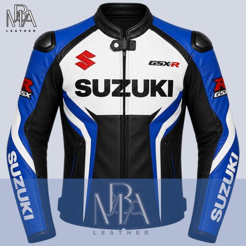 Suzuki gsx biker jacket blue - suzuki,