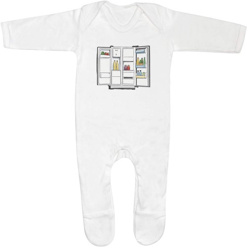 Open fridge baby - 'open, romper
