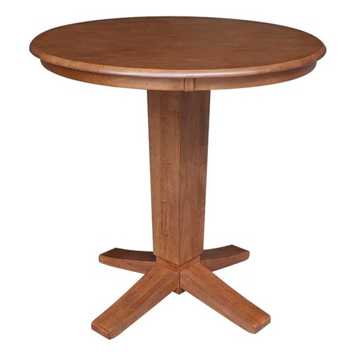 Round solid wood top - solid,