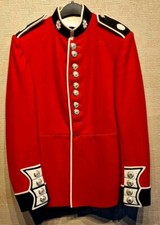 BRITISH ARMY COLDSTREAM GUARDS RED CEREMONIAL TUNIC JACKET 37" Ch FOOTGUARDS R&F