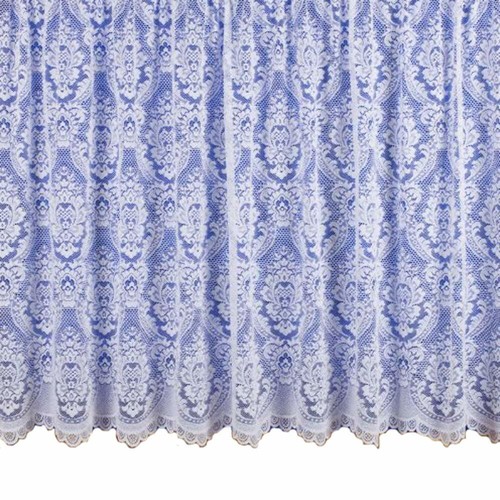 White net curtain - curtain, heavy