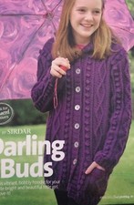Girl's Bobbly Long Hoodie Jacket Aran KNITTING PATTERN - Ages 4-13yrs (24-32”)