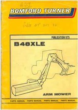 Bomford Turner B48XLE Hedgetrimmer Parts Manual - B 48 B48 XLE
