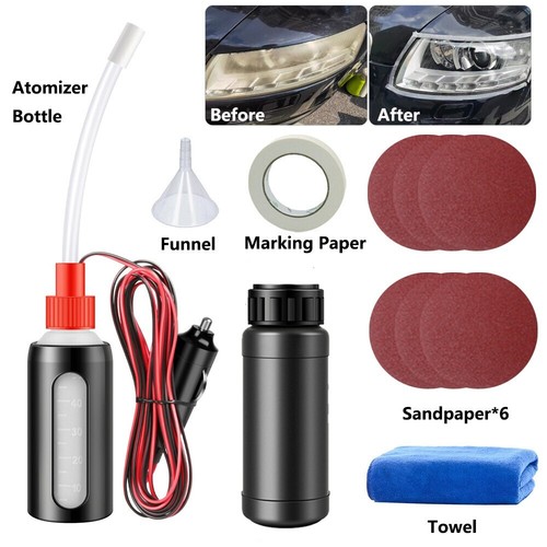 Car headlight lens polish - car,