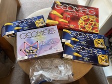 6 Geomag construction sets boxed 229. Pieces bundle