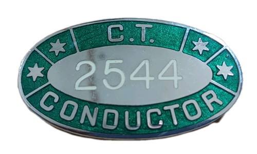 Vintage bus conductor badge - vintage, *bus