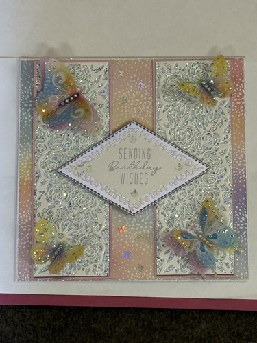 Luxury handmade butterfly card - luxury,