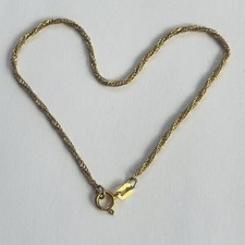 9ct Gold Rope Bracelet Vintage