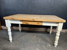 Farmhouse Pine Dining Table 4-6 Seater Legs Come Off 