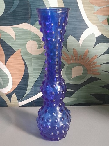 Vintage cobalt blue bubble bud - cobalt,