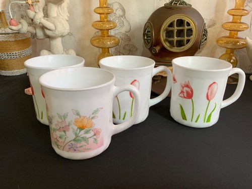 Vintage arc milk glass - 4,
