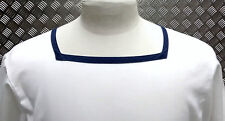 Square Neck RN British Royal Navy CL2 Sailor White Mans or Womans Used Marked
