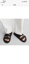 Zara Mens Black Sandals UK 10