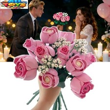 Botanical Pink Roses Bouquet
