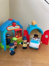 ELC Happyland Police Station and Garage/Gaol with 5 Figures and a Vehicle