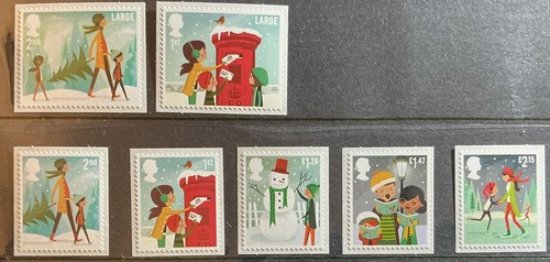 2014 christmas stamp set - gb,
