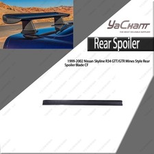 CARBON Mines Style Rear Spoiler Blade For 1999-2002 Nissan Skyline R34 GTT/GTR